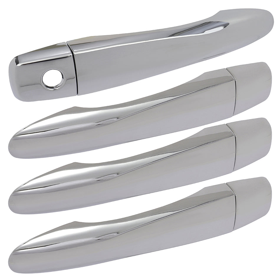 Fits 2014-19 NISSAN ROGUE Sport Chrome Door Handle COVERS W/ Smart Keyhole