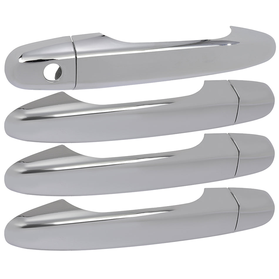 Plastic Chrome Molding Trim Door Handle Cover Fits 2014-2018 Jeep Cherokee