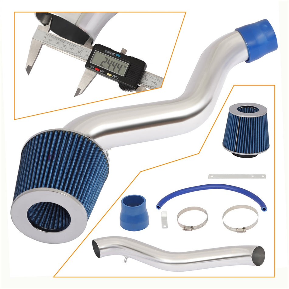 1990-1991 Honda CRX/Civic 1.6L Cold Air Intake System Kit and Filter Tube