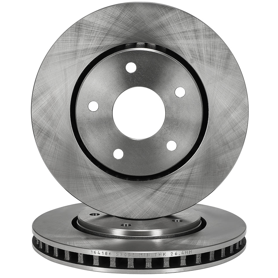 Front 304.8mm 5 Lug Brake Rotors For 10-11 Cadillac SRX 99-04 Jeep Grand Cherokee