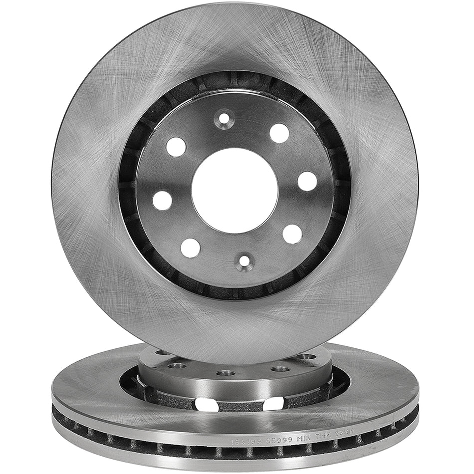 Front Brake Rotors 6 Lugs For 04-11 Chevrolet Aveo 09-10 Pontiac G3 2Pcs