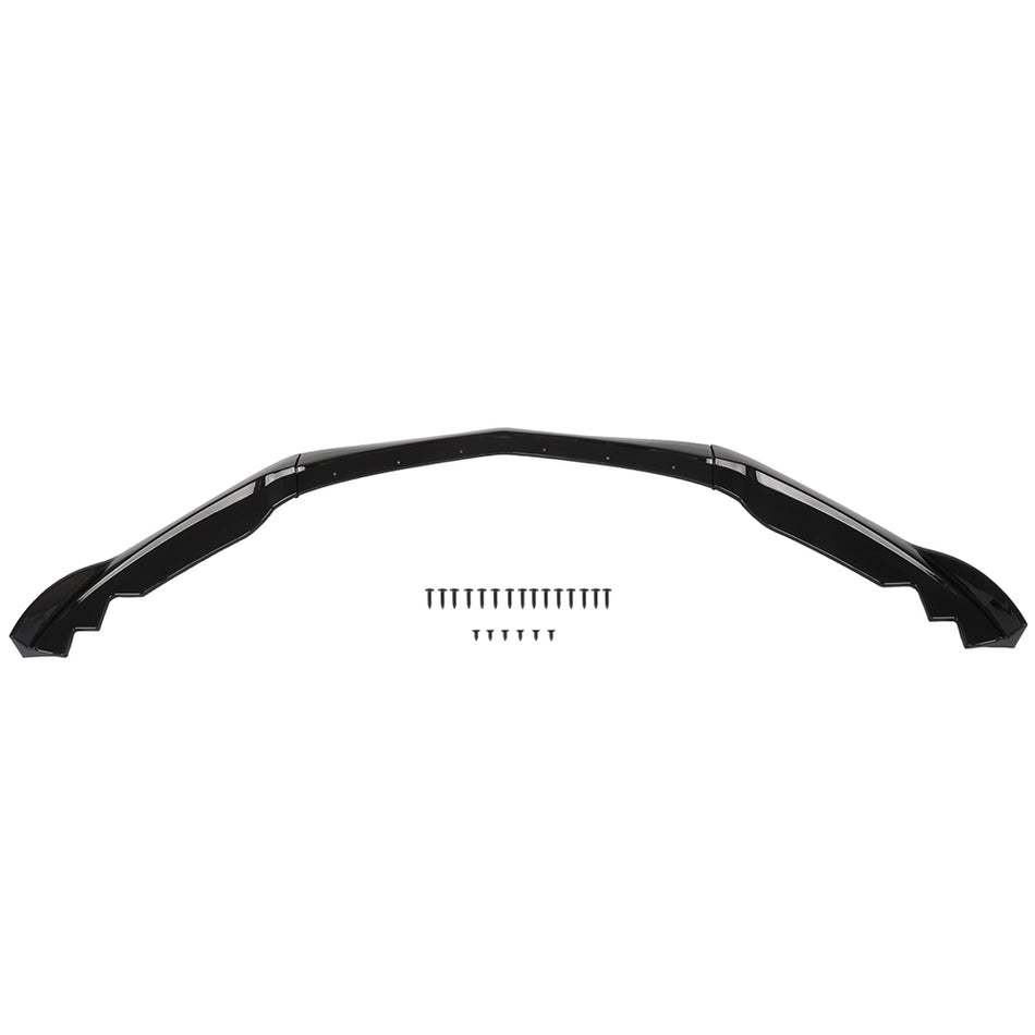 2015-2018 Cadillac ATS 3pcs Gloss Black Front Bumper Spoiler Lip - 3PCS