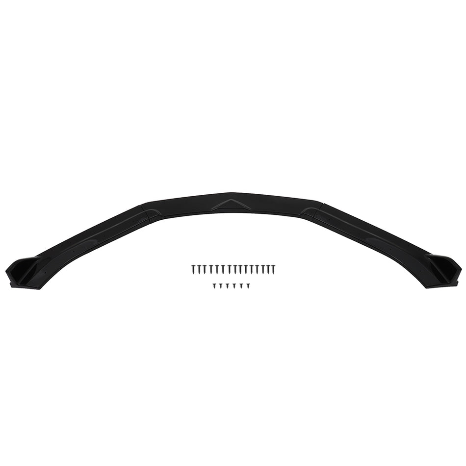 2015 2016 2017 Chevrolet Camaro Painted Black Front Bumper Spoiler Lip - 3PCS