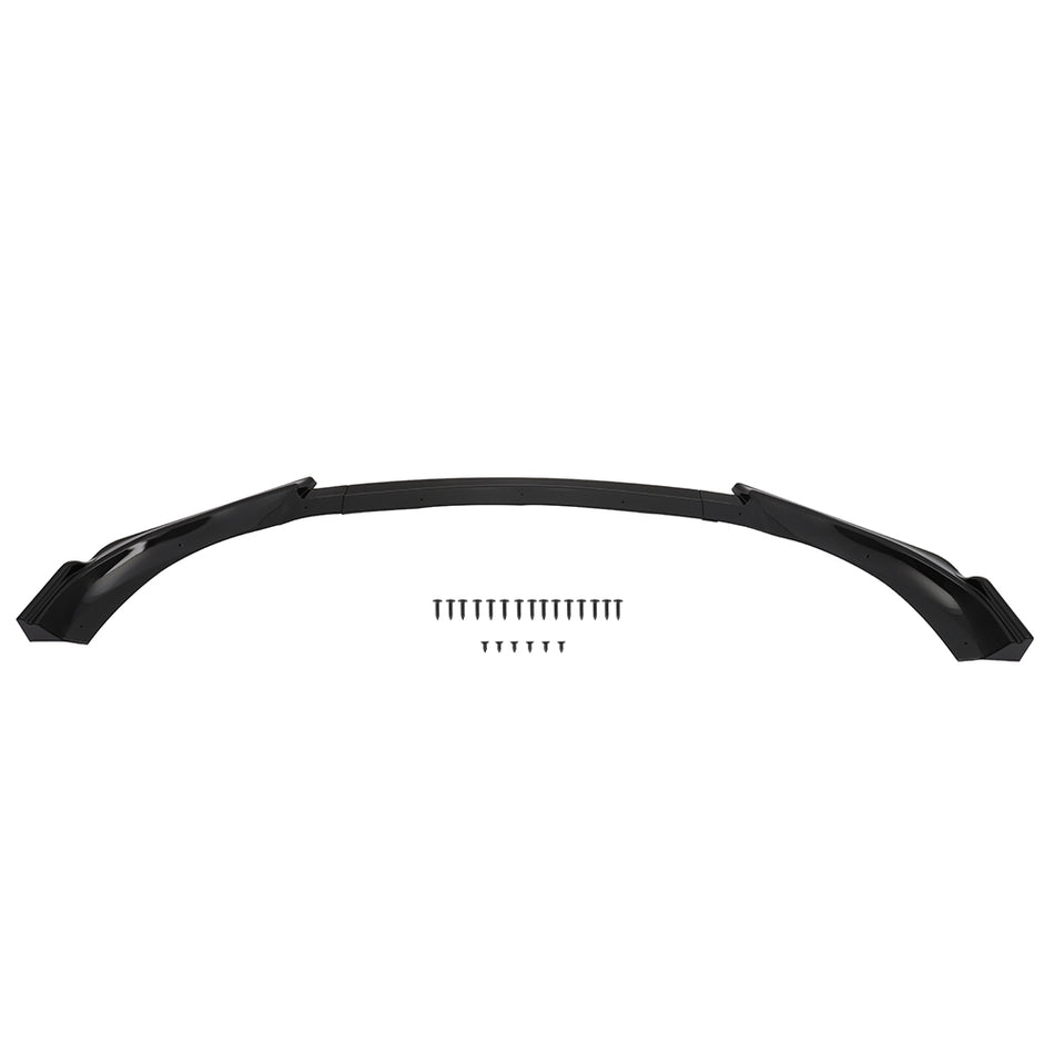 2013-2016 Hyundai Genesis Coupe Gloss Black Front Bumper Lip - 3PCS