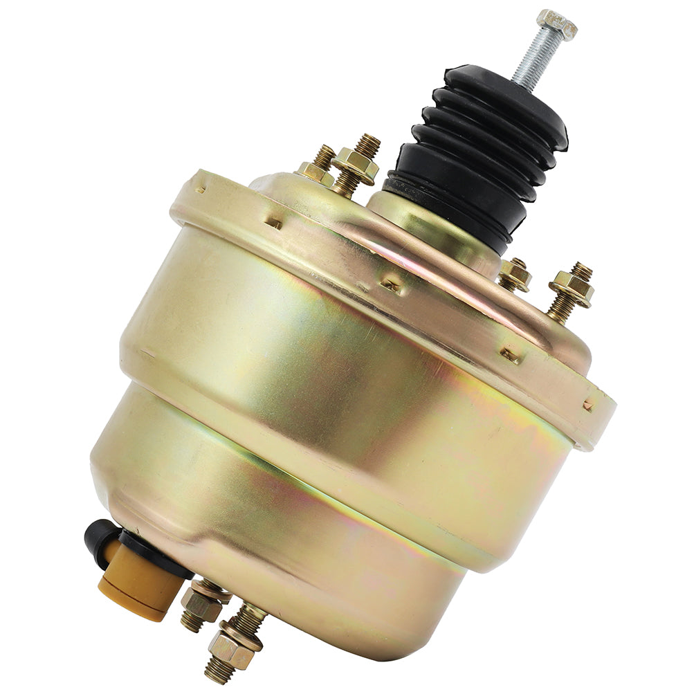 Universal St Rod 7 inch Zinc Power Brake Booster For Ford Chevy GM Dual Diaphragm Only for Auto