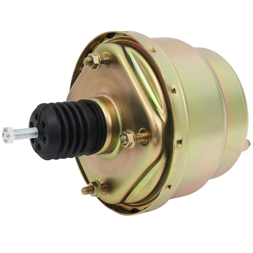 Universal St Rod 7 inch Zinc Power Brake Booster For Ford Chevy GM Dual Diaphragm Only for Auto