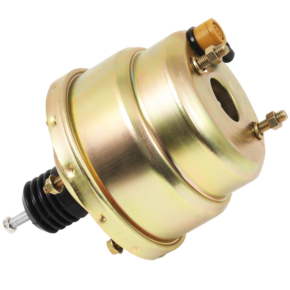 Universal St Rod 7 inch Zinc Power Brake Booster For Ford Chevy GM Dual Diaphragm Only for Auto