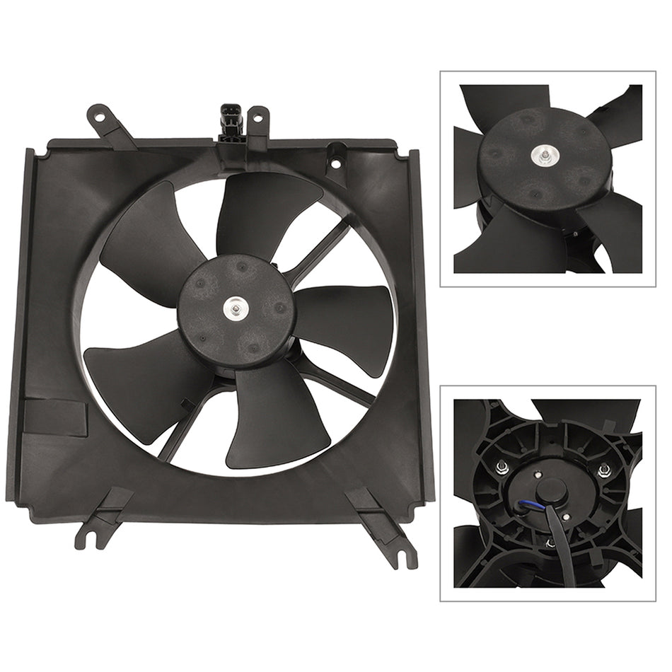 2003 2004 2005 Kia Rio 1.6L Radiator Cooling Fan Assembly Engine Driver Side