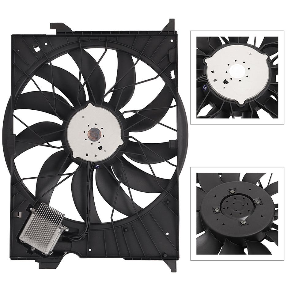 Radiator Cooling Fan Assembly Fits 2011 2012-2014 Mercedes-Benz CL550 2115002293