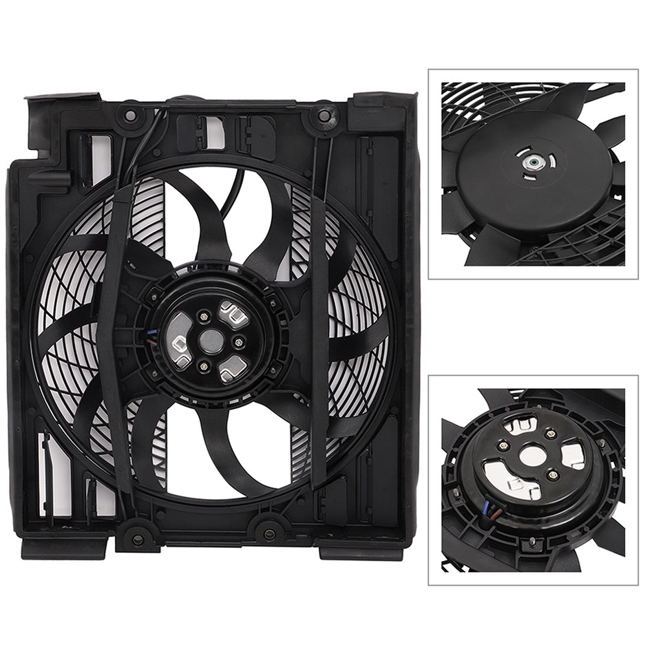 Electric Radiator Fan Assembly For 1999 2000 2001 2002 2003 BMW 540i 674-58910