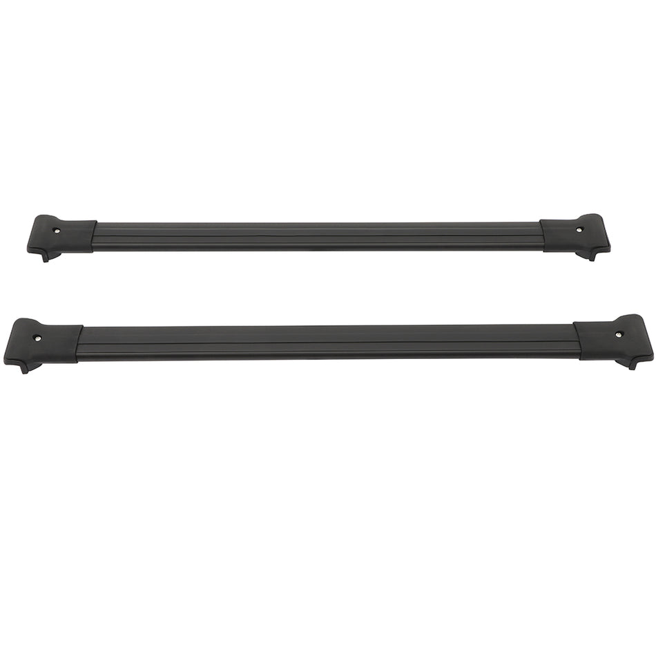 Cross Bar Set For 2002-2007 Jeep Liberty KJ Roof Rack BLK Luggage Cargo Carrier