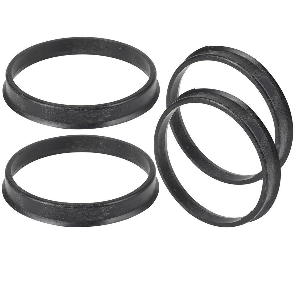 Wheel Hub Centric Rings ID-67.1 OD-73.1 mm plastic Black 4 pcs