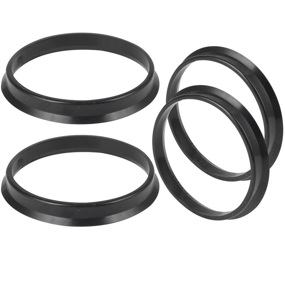 Wheel Hub Centric Rings ID-67.1 OD-72.6 mm plastic Black 4 pcs