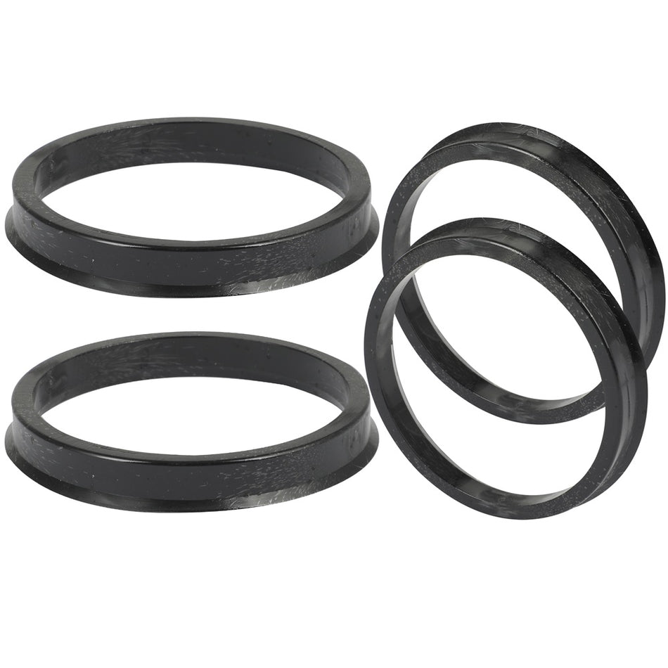Wheel Hub Centric Rings ID-64.1 OD-72.6 mm plastic Black 4 pcs