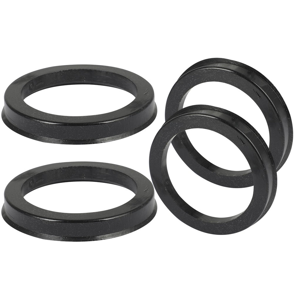 Wheel Hub Centric Rings ID-56.15 OD-73 mm plastic Black 4 pcs