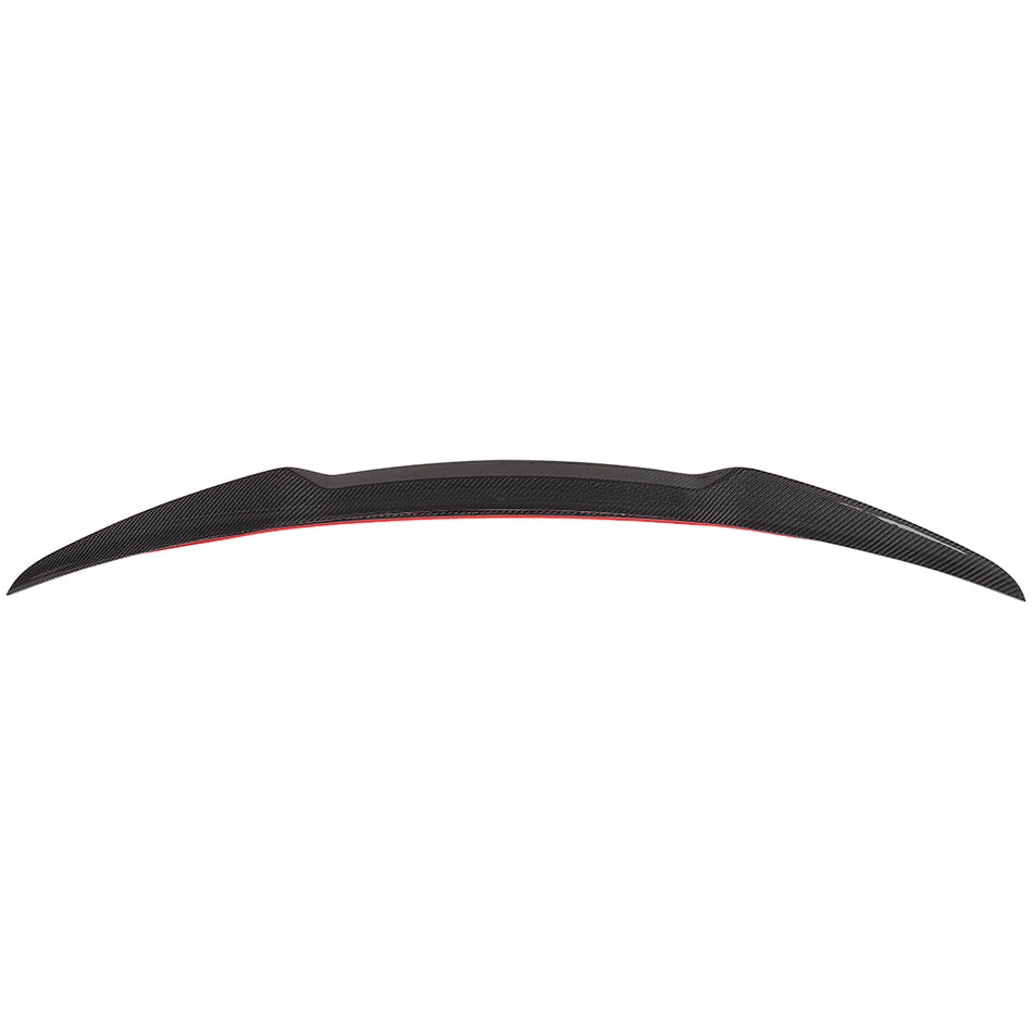 For 2017-2019 AUDI A4 S4 SLINE B9 V STYLE 100% Carbon Fiber Spoiler Lip