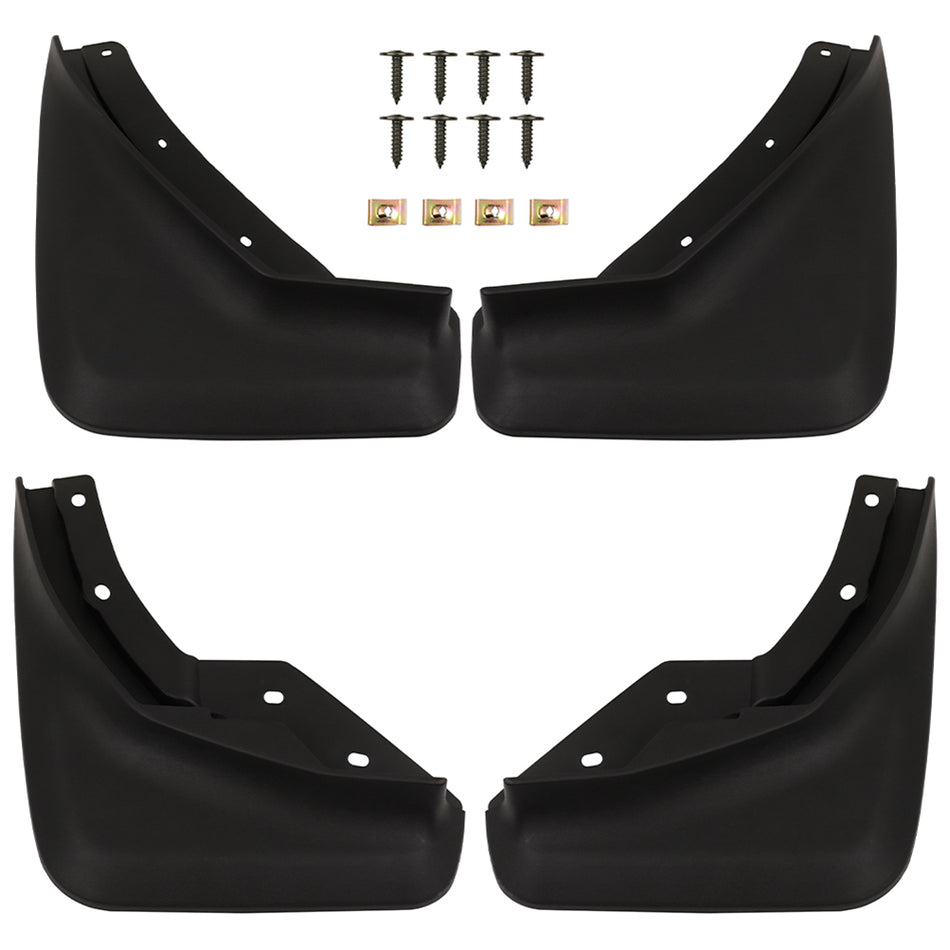 4 Pcs Splash Guards For 2017-2021 Volvo XC40 Mud Flaps Shields Black Fender Kits