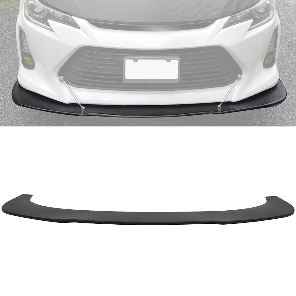 Universal Valance Front Bumper Lip Splitter Chin Spoiler JDM Polypropylene- 1PCS
