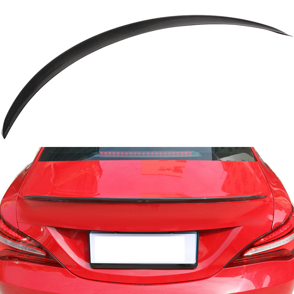 Fits 2014-2018 Mercedes-Benz CLA Real Carbon Fiber Trunk Spoiler Wing