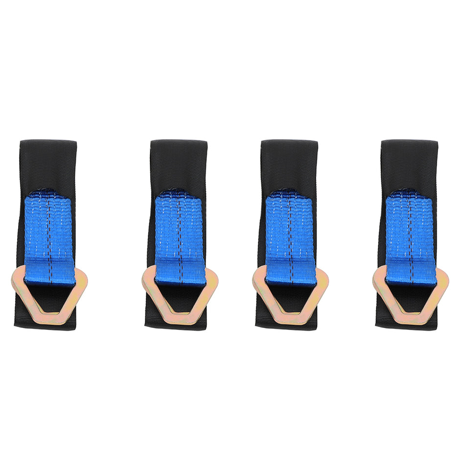 4pcs Axle Straps with D Ring Car Hauler Trailer Tie Down Wheel Strap 167562