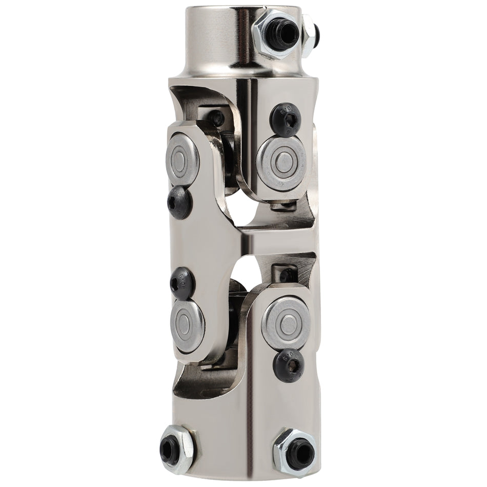 1 inch DD X 3/4 inch DD Double Steering U-Joint Chrome Universal Steering Shaft