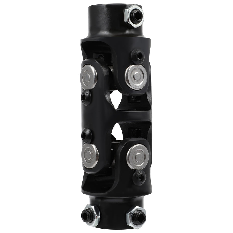3/4 inch DD x 3/4 inch-36 Spline Double Steering U-Joint Black Universal Steering Shaft