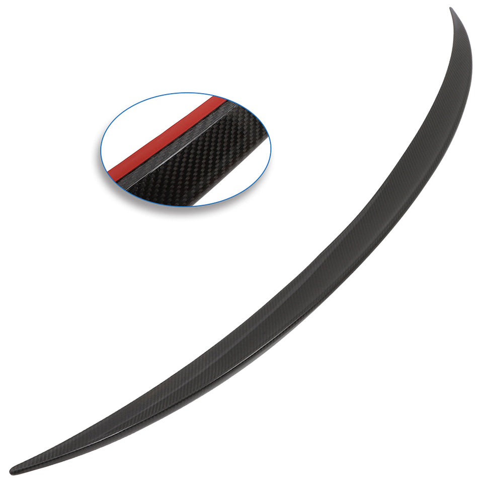 Fits 2017-2021 Tesla Model 3 Real Carbon Fiber Trunk Spoiler Wing