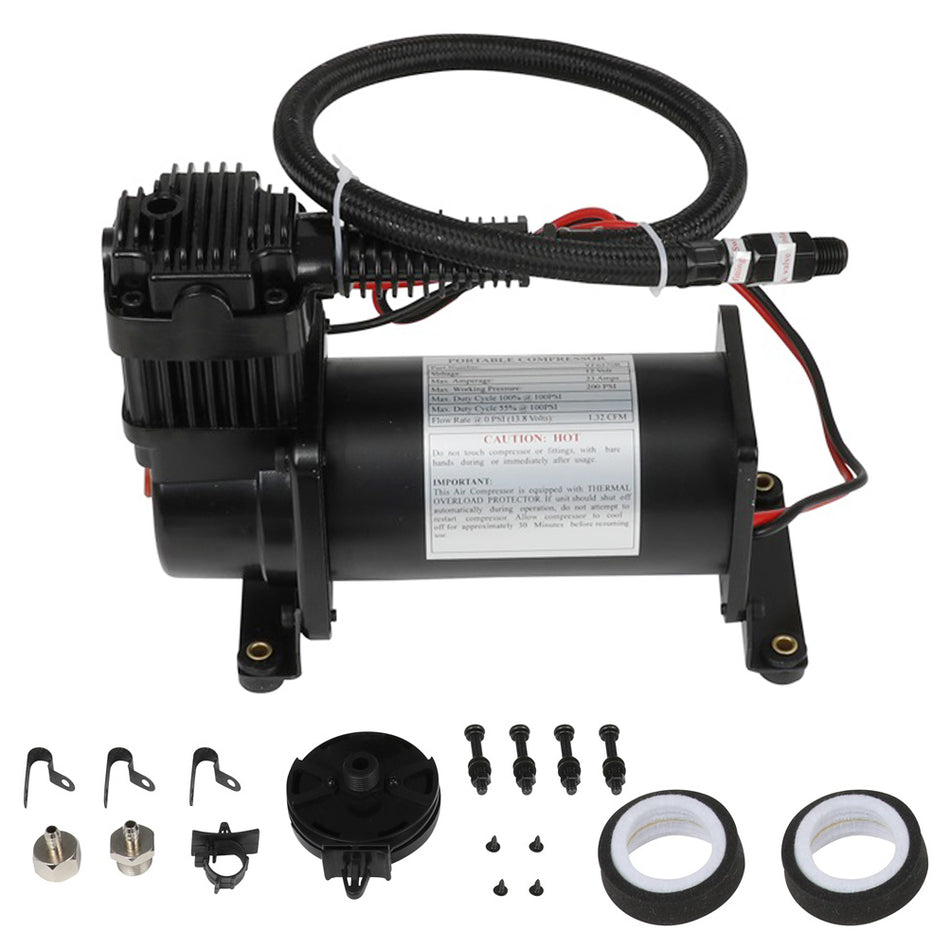 200PSI 12V Air Compressor accessory For Train Horns Air Horn Air Suspension Kit