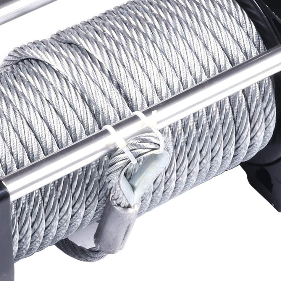 Electric Winch Tow Trailer 8000LBS 27m Steel Cable For 07-20 Jeep Wrangler