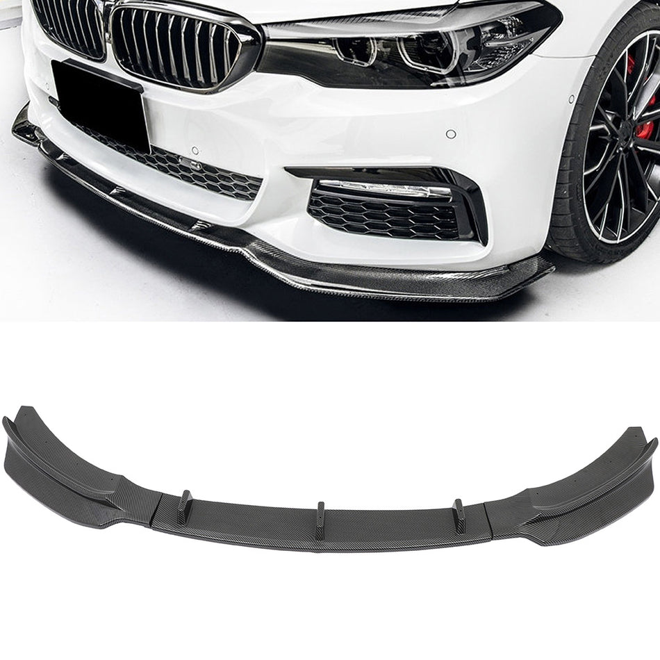 For 2014+ BMW 4-Series F32 Sport Glossy Carbon Look Front Body Kit Bumper Lip
