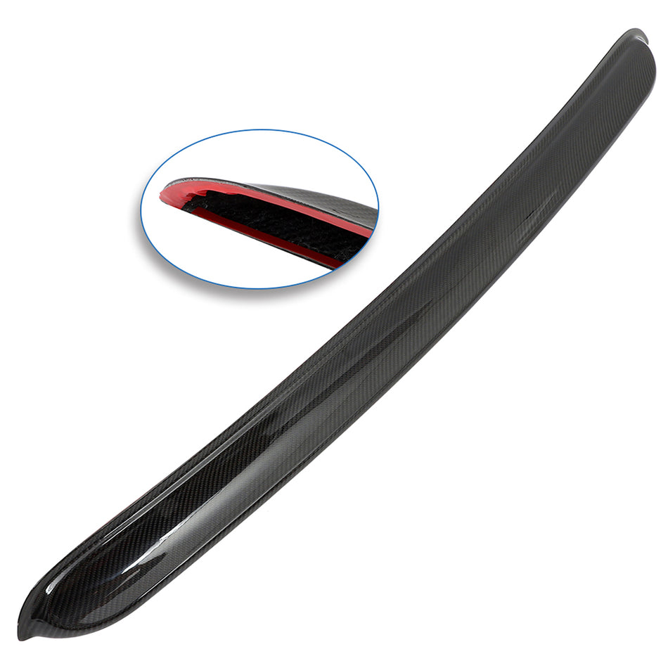 For 08-22 Dodge Challenger Rear Roof Spoiler Wing Glossy Carbon Fiber
