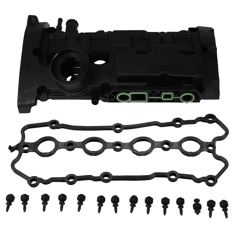 Engine Valve Cover W/Gasket Fits Volkswagen 06 07 08 Golf R Base 2012-2013 2.0L