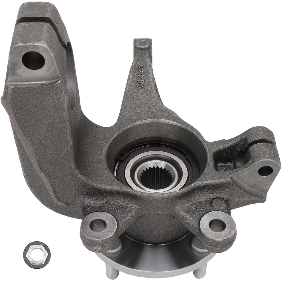 Front Passenger Side Wheel Bearing Hub Knuckle Assembly Fits Ford Focus LK004