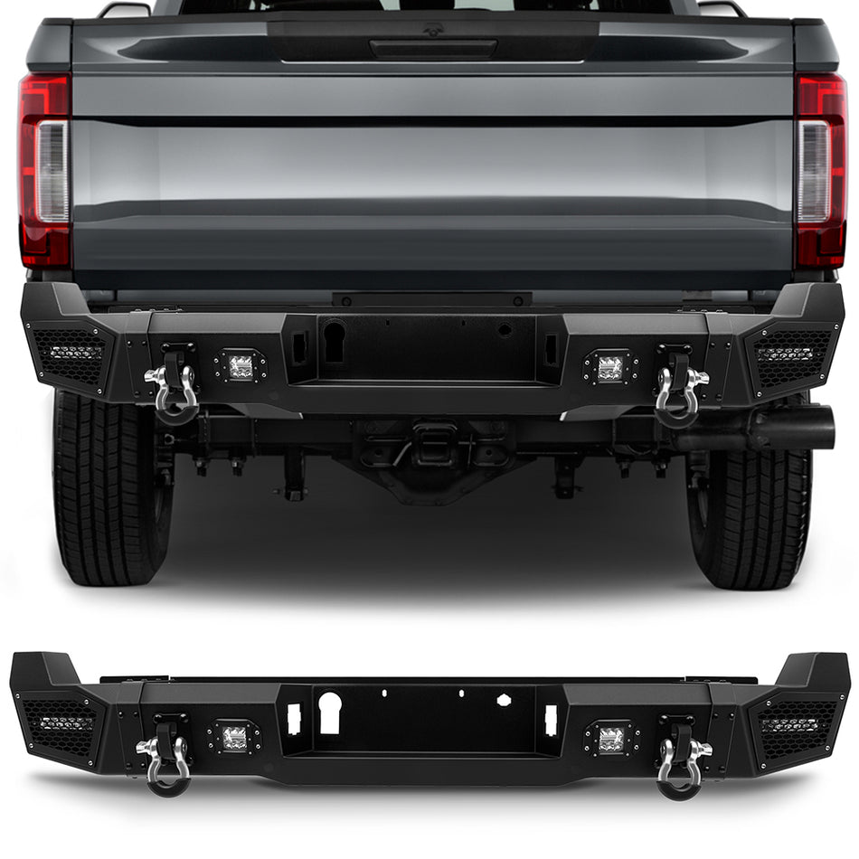 For 2017-2019 Ford F250 F350 F450 Complete Steel Rear Bumper Assembly