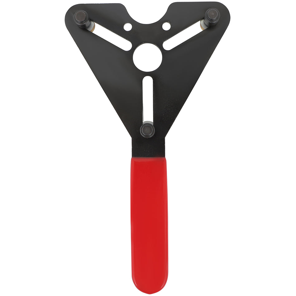 A/C Clutch Holding Tool Carbon Steel Body Black Finish Adjustable Spanner