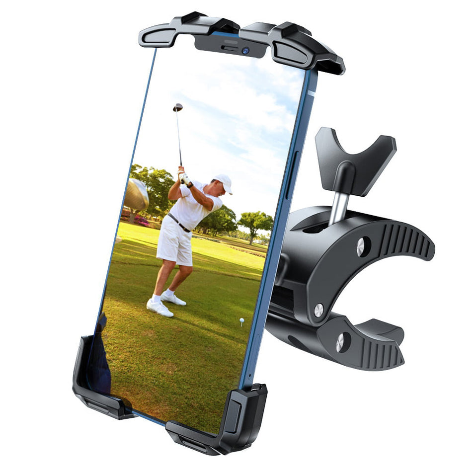 Universal Golf Cart Phone Mount For Bike Bicycle Push Cart Boat Car Stroller Motorcycle Adjustable Shockproof