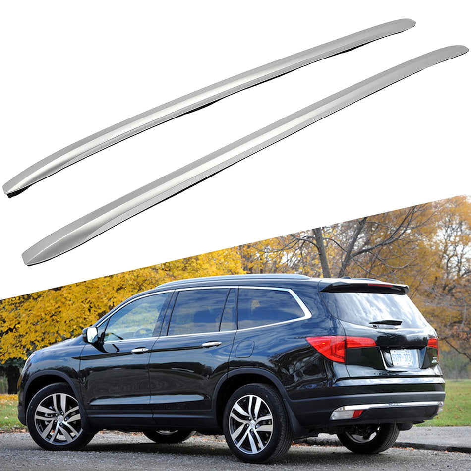 Roof Rail For 2016-2020 Honda Pilot Roof Rack Side Rails Silver Bars 2 PCS Pair
