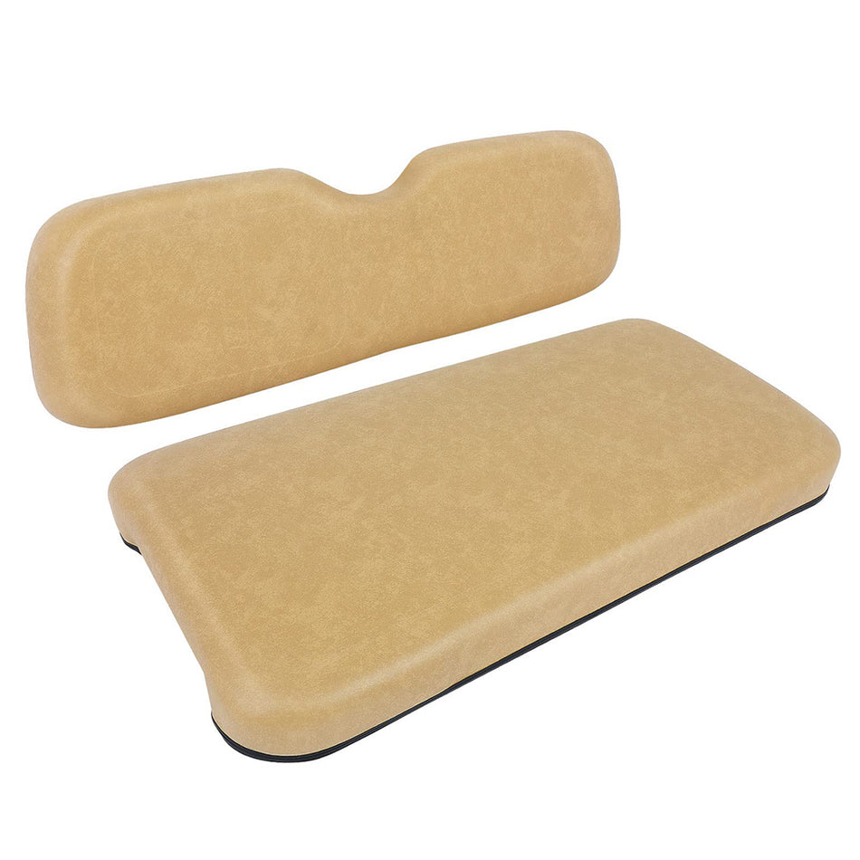 Front Cushions Seat Replacement For EZGO TXT Golf Cart Bottom And Back Tan