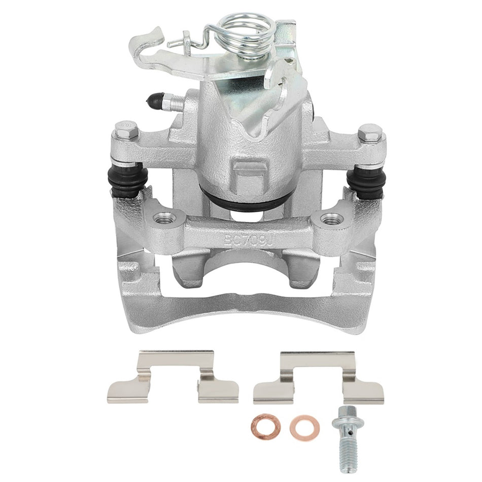 Rear Left Brake Calipers With Bracket For 2005-2014 Ford Mustang