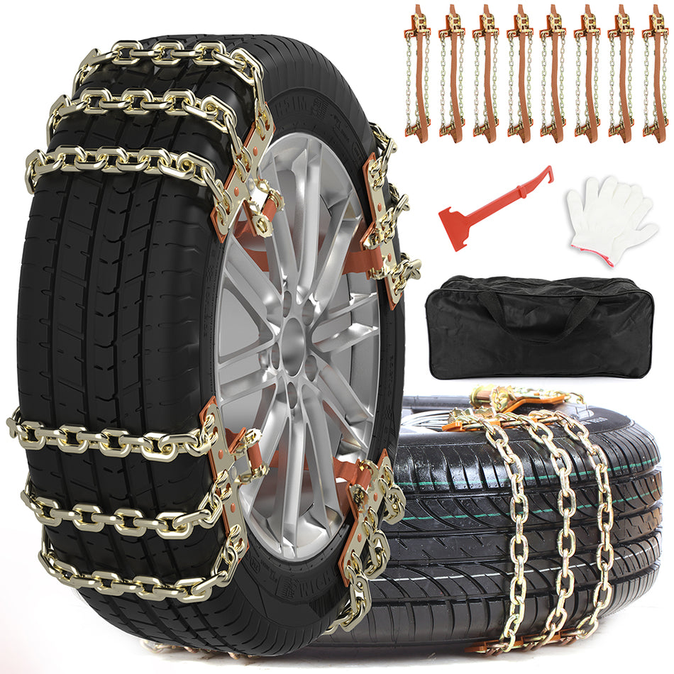Universal Snow Chains for Car SUV Pickup Trucks Car Adjustable Snow Tire Chains