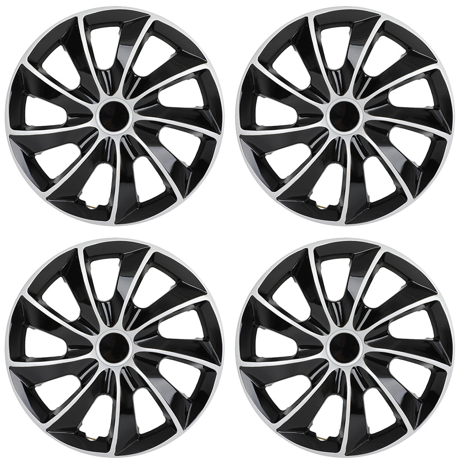 Set of 4 15 inch Wheel Covers Full Hub Caps 15 Inch For R15 Tires Rim Snap On