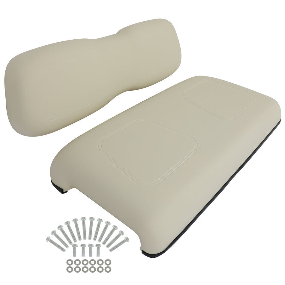 Fit Club Car DS White Golf Cart Front Cushion Set