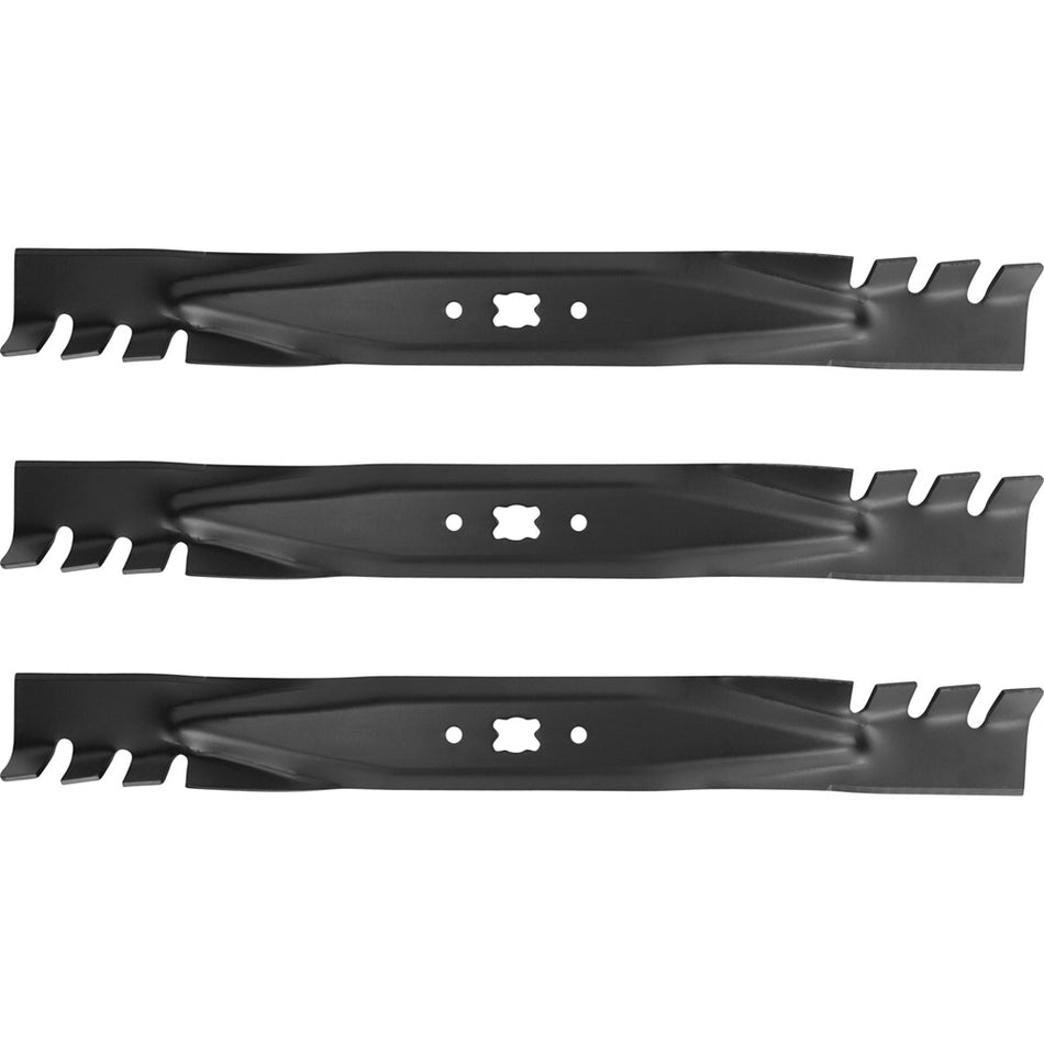 3Pcs Mower Blade For 21 inch Deck Mtd Cub Cadet 742-04276 742-0741 942-0741A