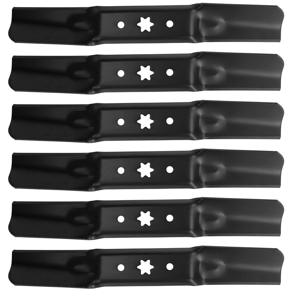 6 Pack Mower Blades For Cub Cadet Mtd 942-05052A 742-05052A Xt1 Xt2 50 inch Deck