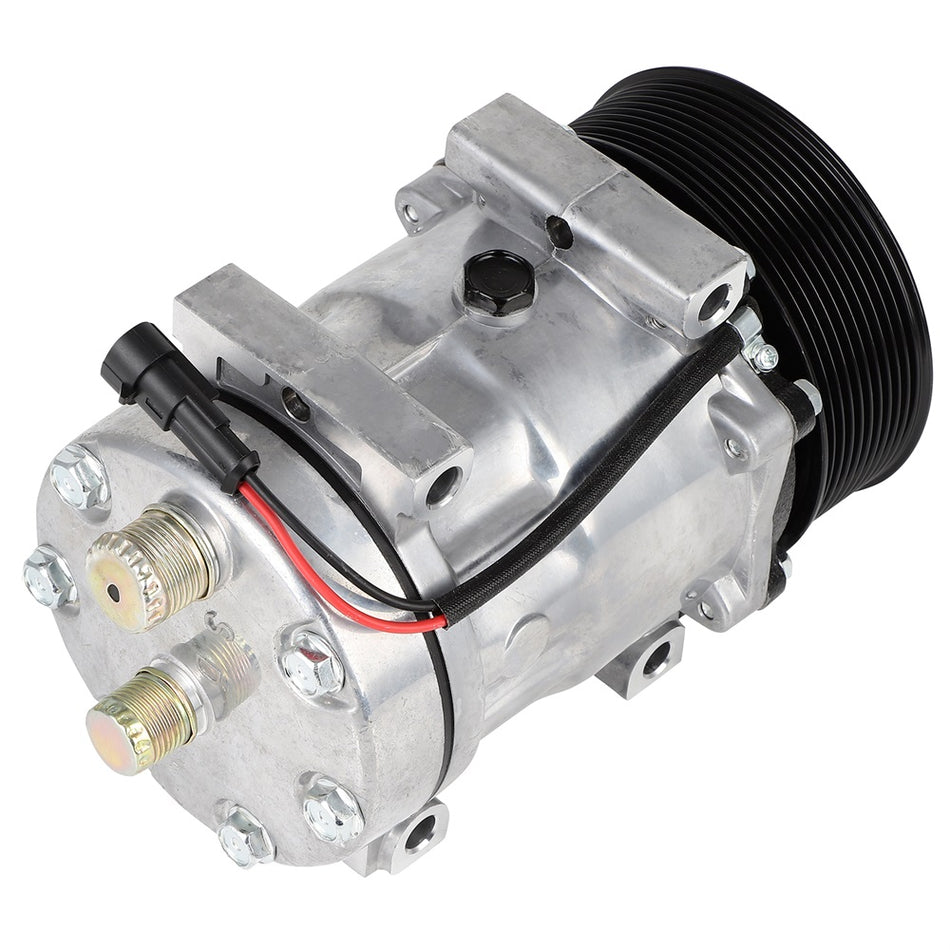 A/C Compressor with Clutch fit for Holland T7030 T7040 T7050 T7060 Case IH Tractor