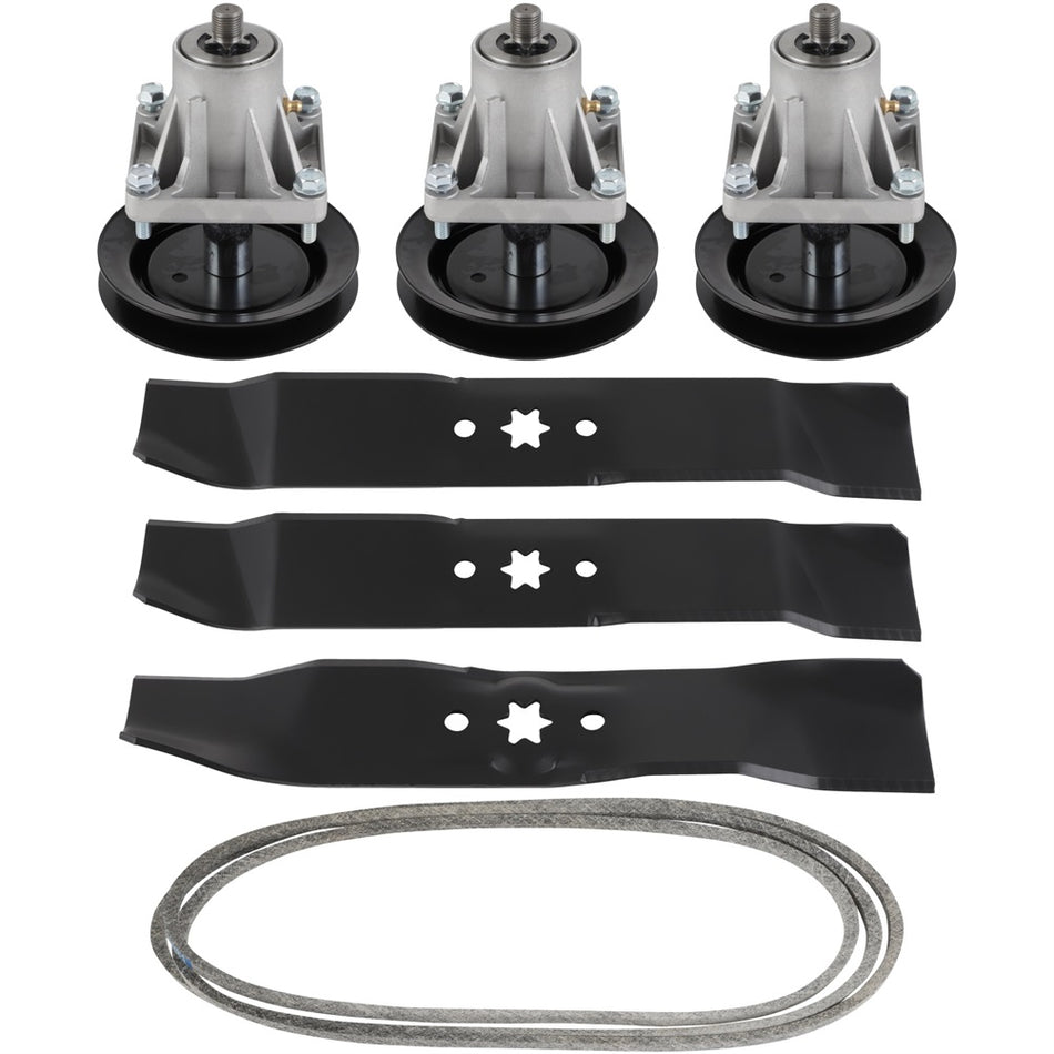 Deck Rebuild Kit Blades Spindles Belt For Cub Cadet 46 inch Lt 1045 1046 For Mtd