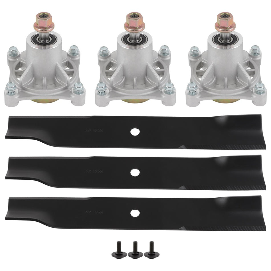 For Hustler Raptor 52 inch 604214 603995 603988 791988 Deck Rebuild Blade Spindle