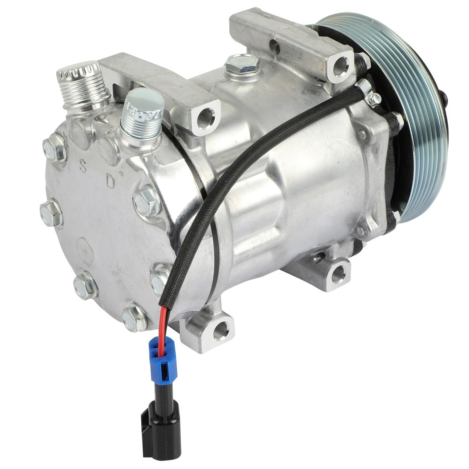 A/C AC Compressor with Clutch for Caterpillar Freightliner Kenworth Mack Peterbilt