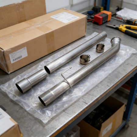 4 inch DPF Delete Race Pipe For 2019-2021 6.7 Cummins Dodge Ram 2500 Ram 3500 Only for Auto