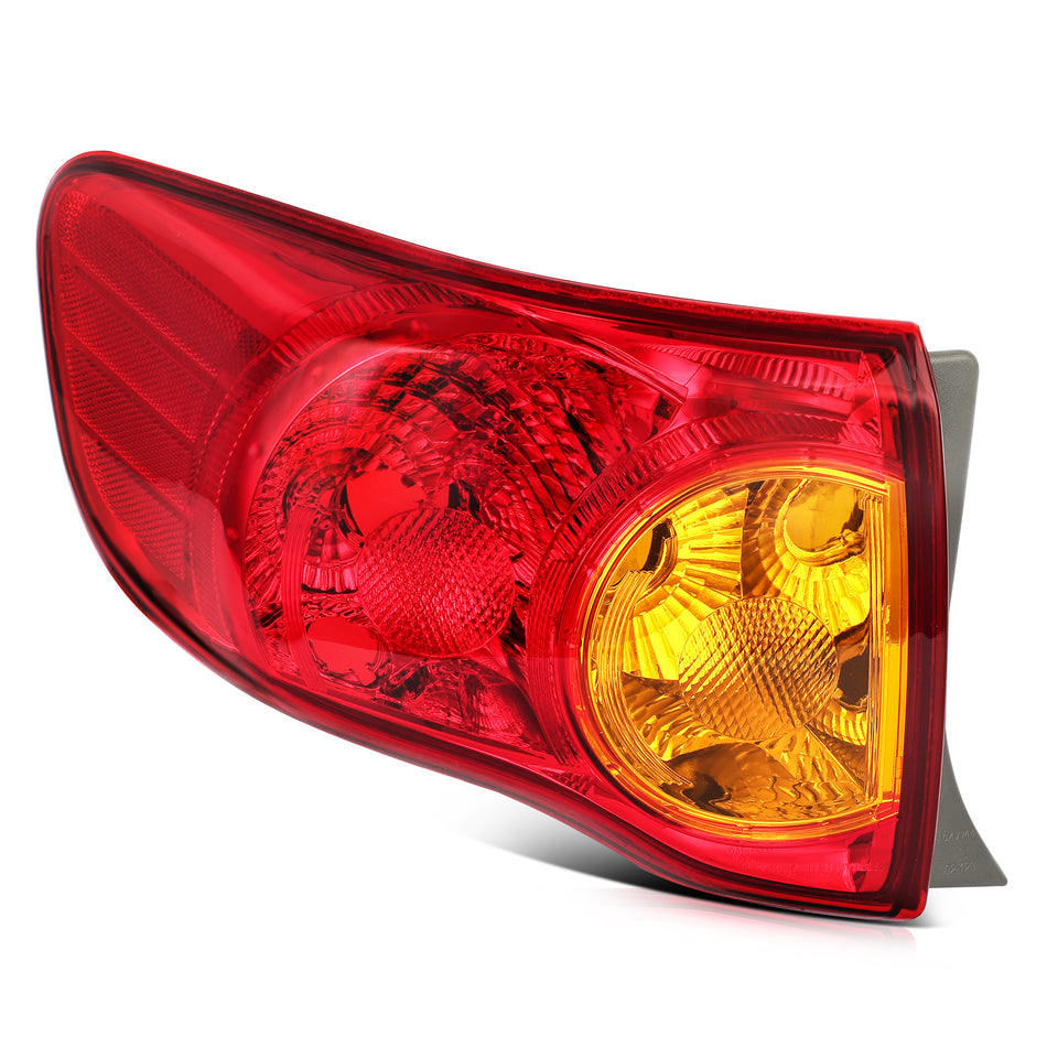 Driver Left Side For 2009-2010 Toyota Corolla Rear Brake Tail Light Assembly